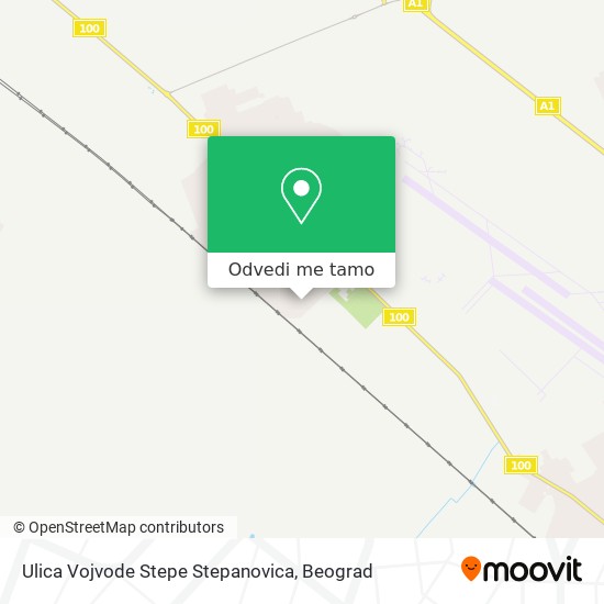 Ulica Vojvode Stepe Stepanovica mapa