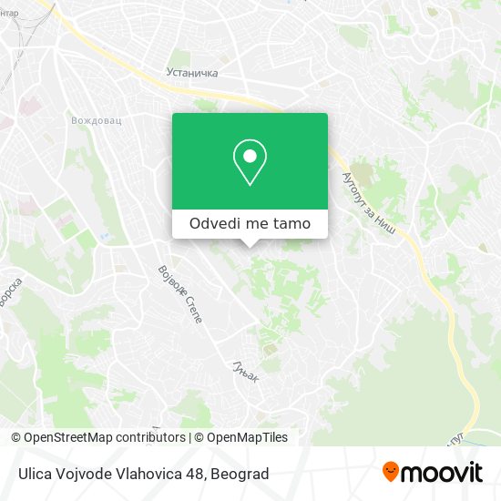 Ulica Vojvode Vlahovica 48 mapa