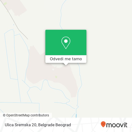 Ulica Sremska 20 mapa