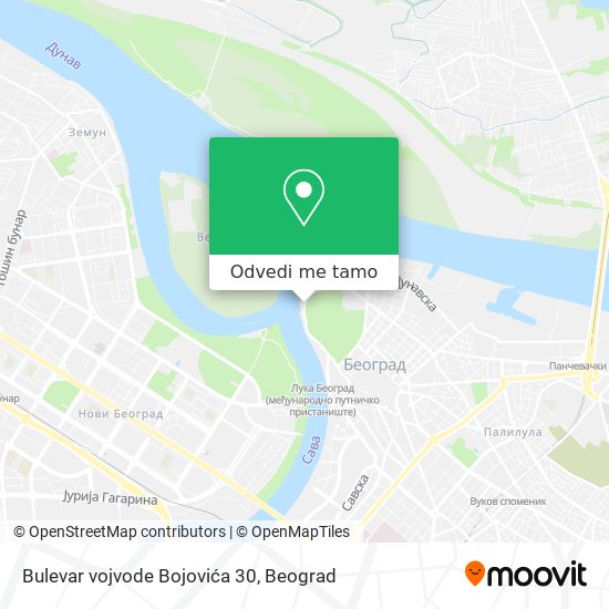 Bulevar vojvode Bojovića 30 mapa