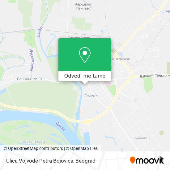 Ulica Vojvode Petra Bojovica mapa