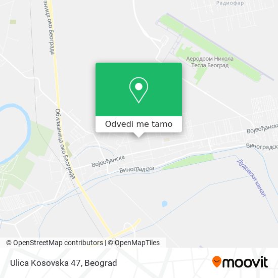 Ulica Kosovska 47 mapa