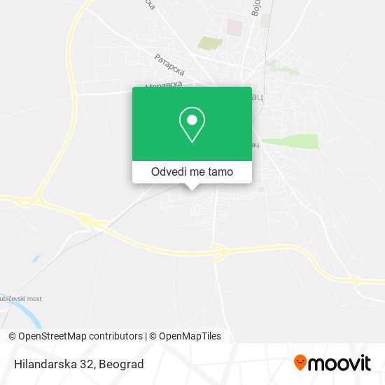 Hilandarska 32 mapa