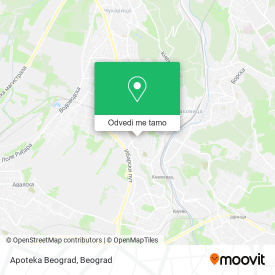 Apoteka Beograd mapa