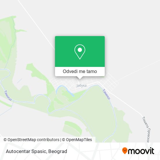 Autocentar Spasic mapa