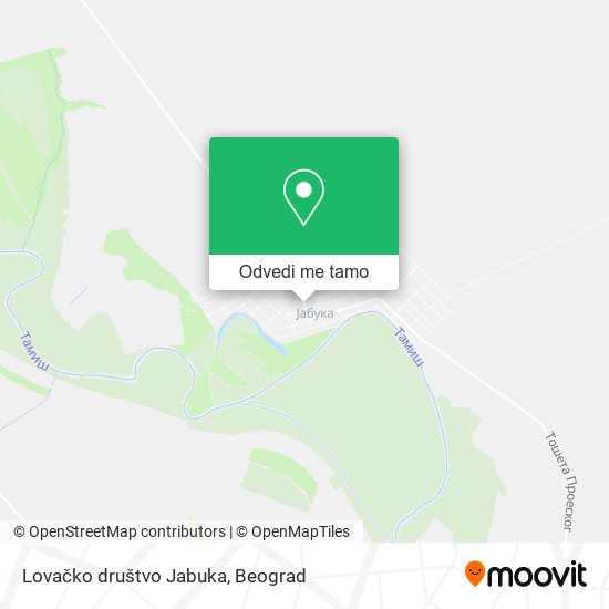 Lovačko društvo Jabuka mapa