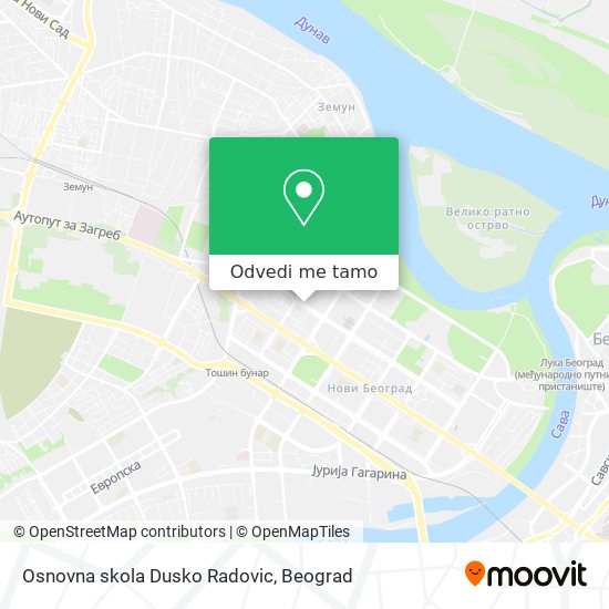 Osnovna skola Dusko Radovic mapa