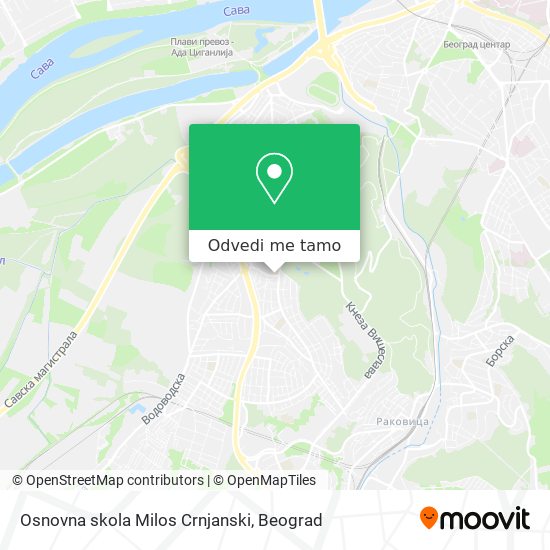 Osnovna skola Milos Crnjanski mapa