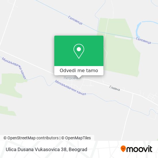 Ulica Dusana Vukasovica 38 mapa
