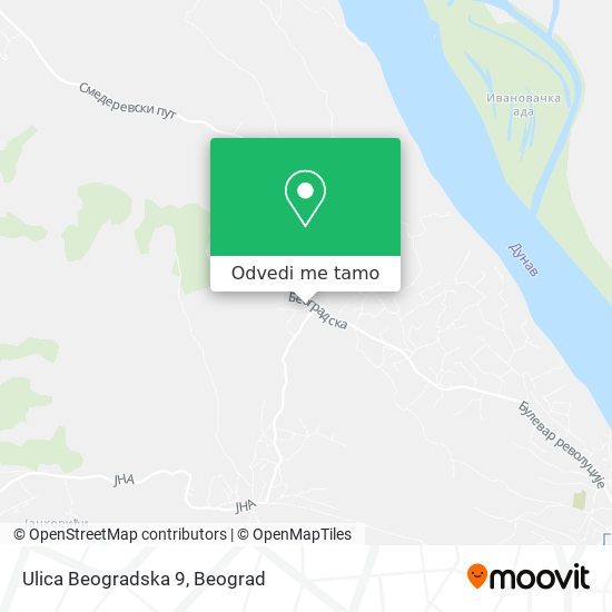 Ulica Beogradska 9 mapa