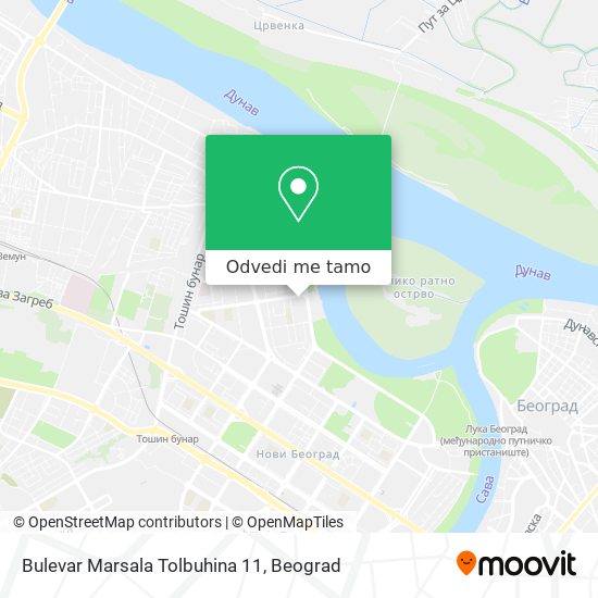 Bulevar Marsala Tolbuhina 11 mapa
