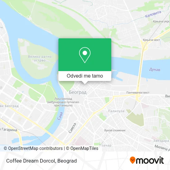 Coffee Dream Dorcol mapa