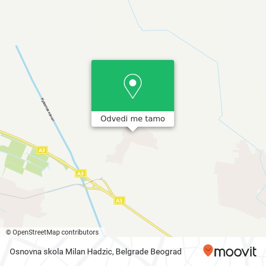 Osnovna skola Milan Hadzic mapa