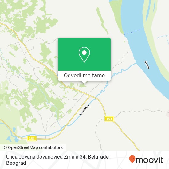 Ulica Jovana Jovanovica Zmaja 34 mapa