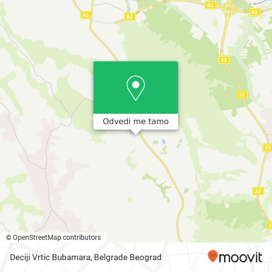 Deciji Vrtic Bubamara mapa