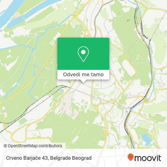 Crveno Barjače 43 mapa