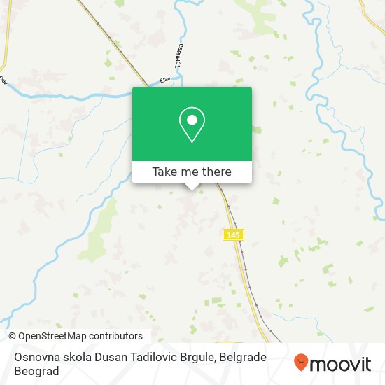 Osnovna skola Dusan Tadilovic Brgule mapa