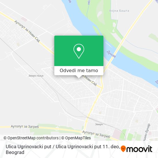 Ulica Ugrinovacki put / Ulica Ugrinovacki put 11. deo mapa