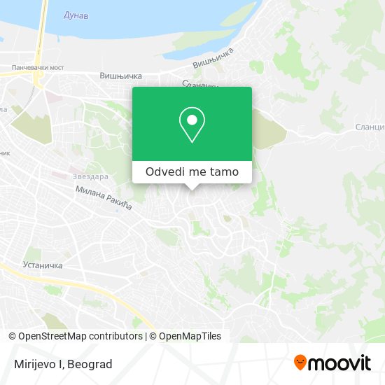 Mirijevo I mapa