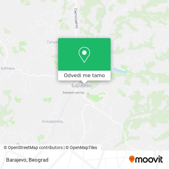 Barajevo mapa