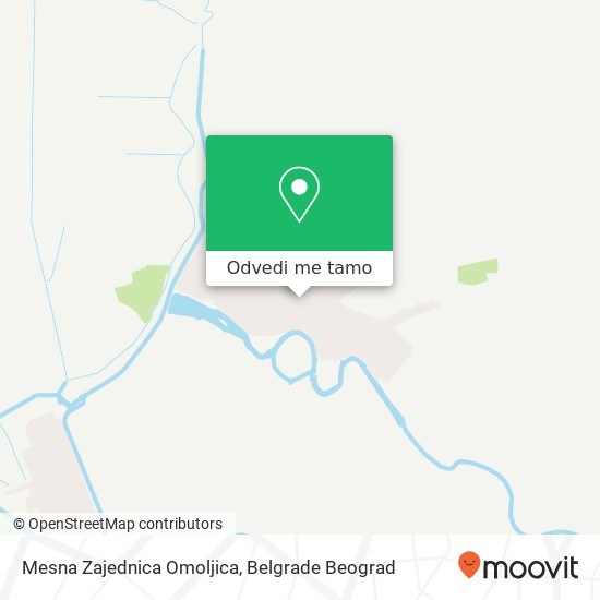 Mesna Zajednica Omoljica mapa