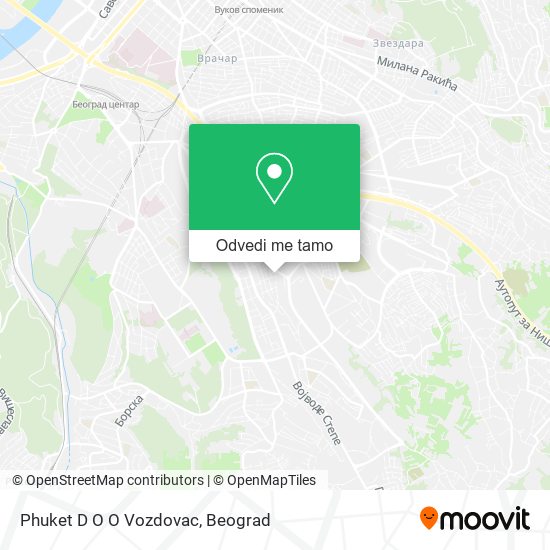 Phuket D O O Vozdovac mapa