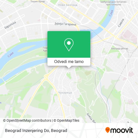 Beograd Inzenjering Do mapa