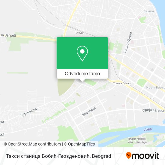 Такси станица Бобић-Гвозденовић mapa