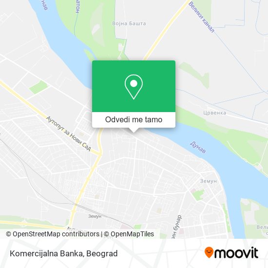 Komercijalna Banka mapa