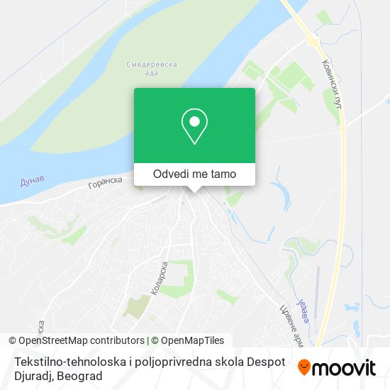 Tekstilno-tehnoloska i poljoprivredna skola Despot Djuradj mapa