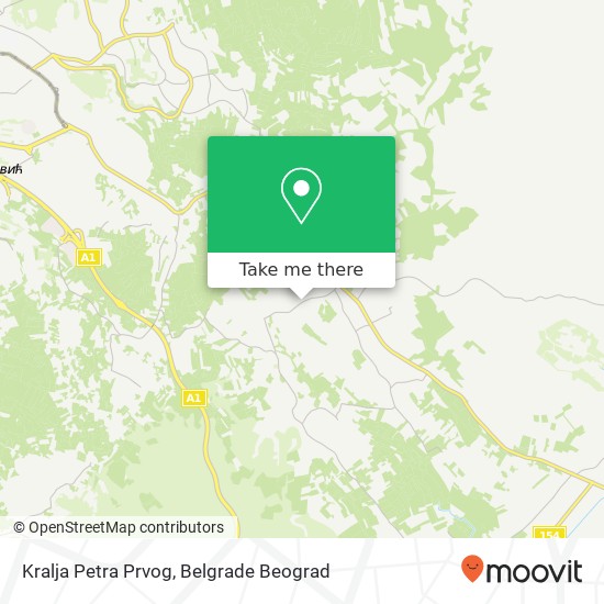 Kralja Petra Prvog mapa