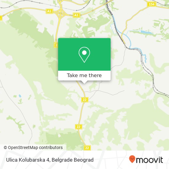 Ulica Kolubarska 4 mapa