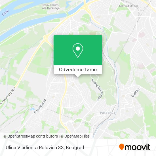 Ulica Vladimira Rolovica 33 mapa