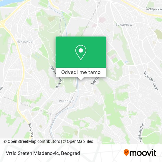 Vrtic Sreten Mladenovic mapa