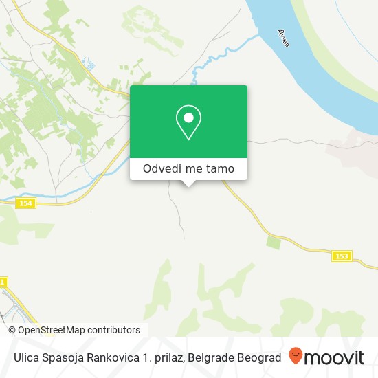 Ulica Spasoja Rankovica 1. prilaz mapa