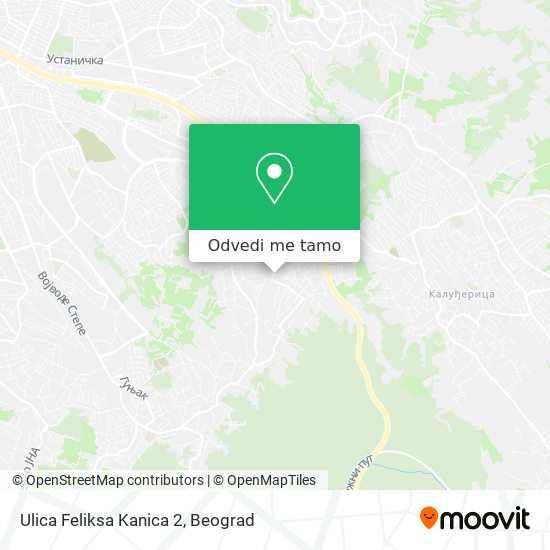 Ulica Feliksa Kanica 2 mapa