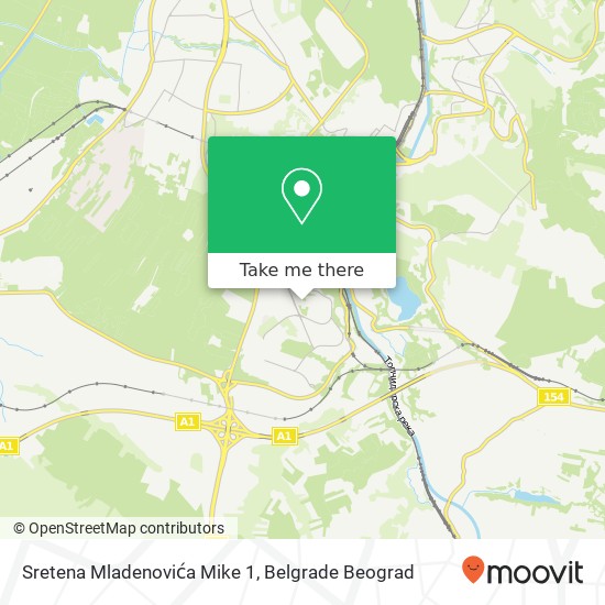 Sretena Mladenovića Mike 1 mapa