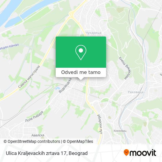 Ulica Kraljevackih zrtava 17 mapa