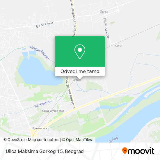 Ulica Maksima Gorkog 15 mapa