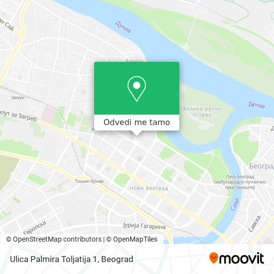 Ulica Palmira Toljatija 1 mapa