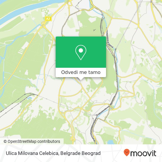 Ulica Milovana Celebica mapa