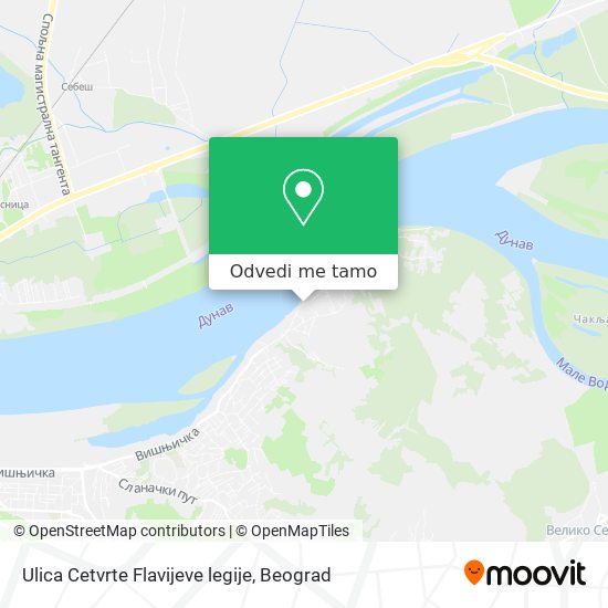 Ulica Cetvrte Flavijeve legije mapa