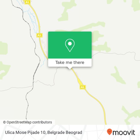 Ulica Mose Pijade 10 mapa