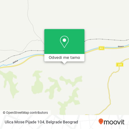 Ulica Mose Pijade 104 mapa