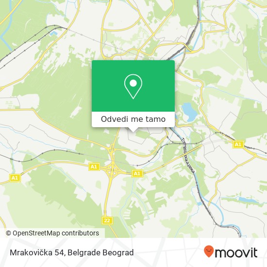 Mrakovička 54 mapa