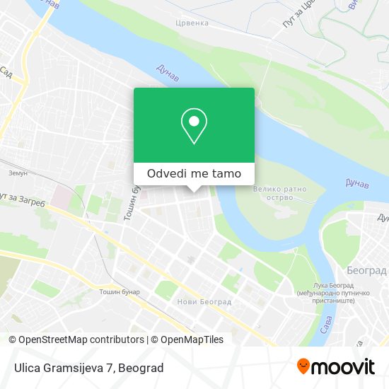 Ulica Gramsijeva 7 mapa