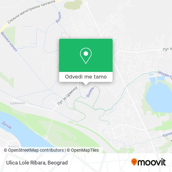 Ulica Lole Ribara mapa