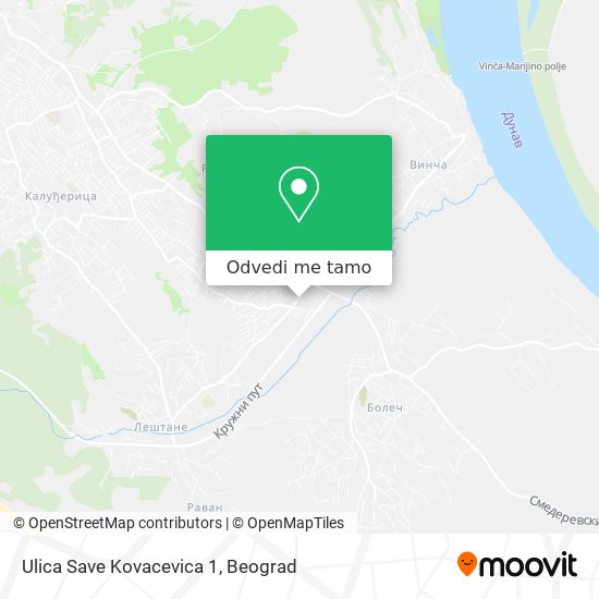 Ulica Save Kovacevica 1 mapa