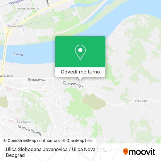 Ulica Slobodana Jovanovica / Ulica Nova 111 mapa