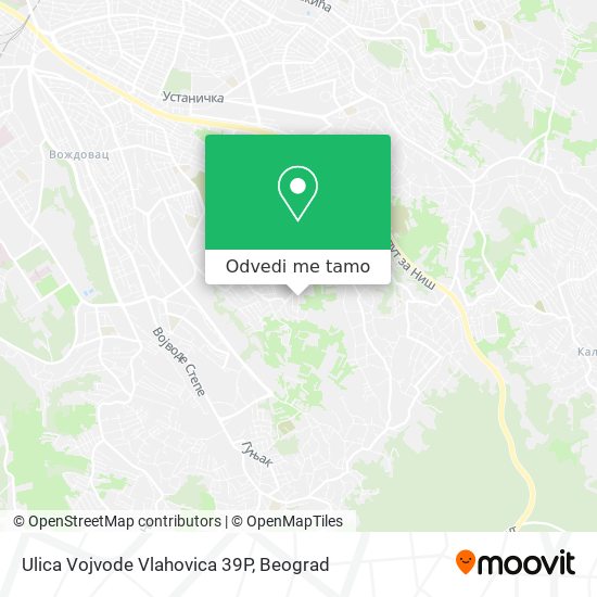 Ulica Vojvode Vlahovica 39P mapa